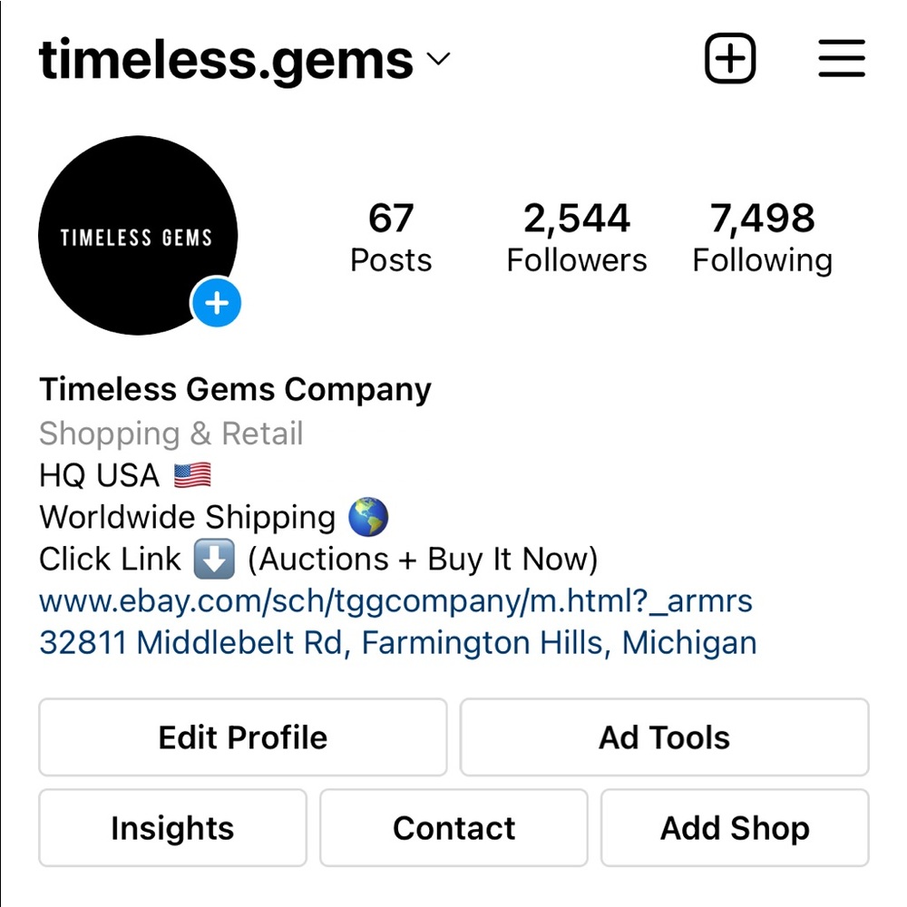 Follow Us On Instagram @timeless.gems
